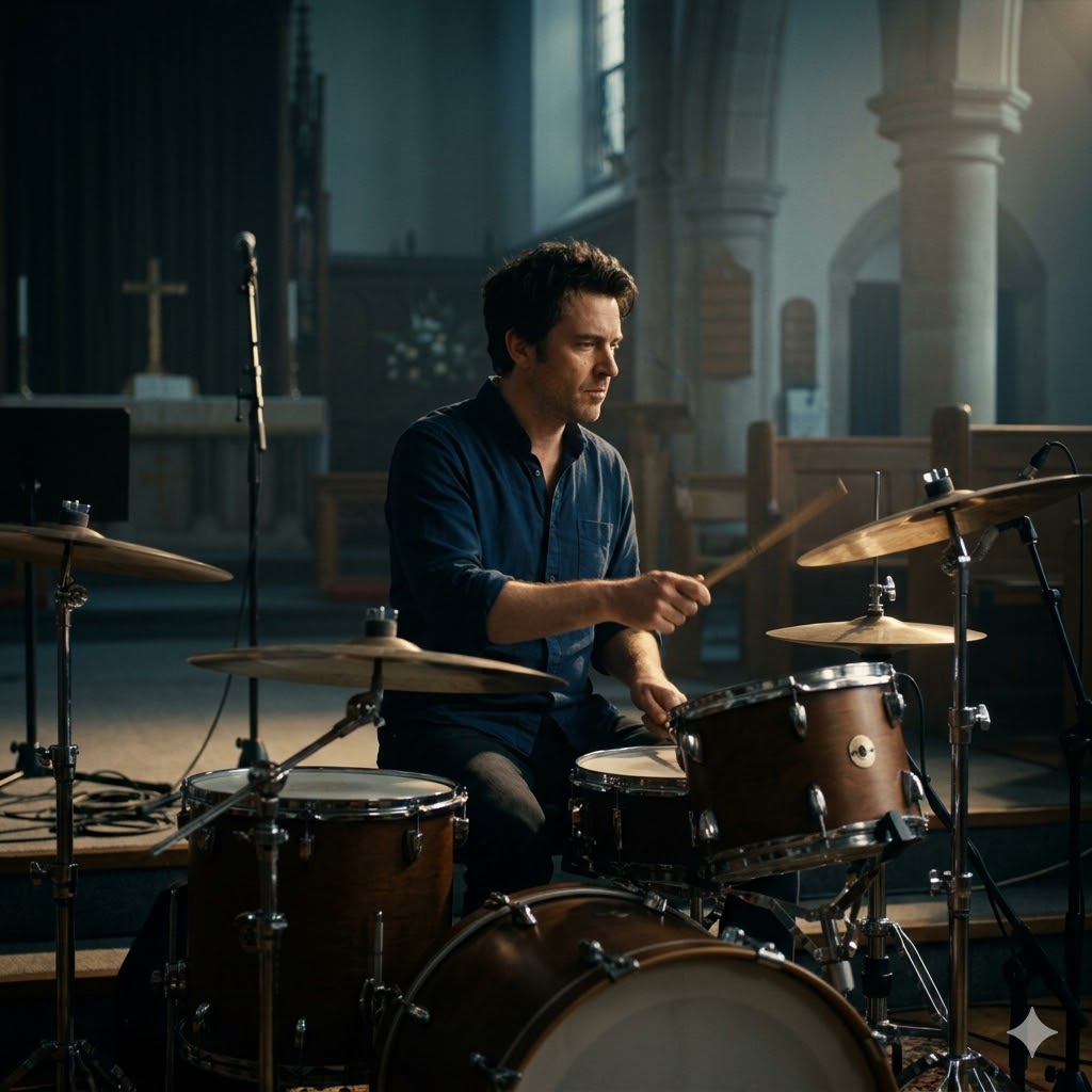 Boné cinza com letra C e G na frente